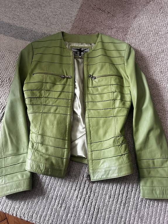 Giacche: Leder Jacke Grün, Gr. M – Usato da Zuerich venduto da Am81 1