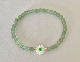Edelstein Armband Aventurin Muschel/PerlmuttBlume a.Mass
