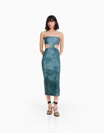 BERSHKA 💎 robe moulante ouverte NEW! M ou L