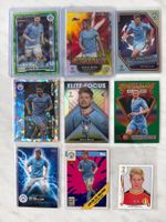 9 x De Bruyne Sammlung Topps / Panini boosterfrisch
