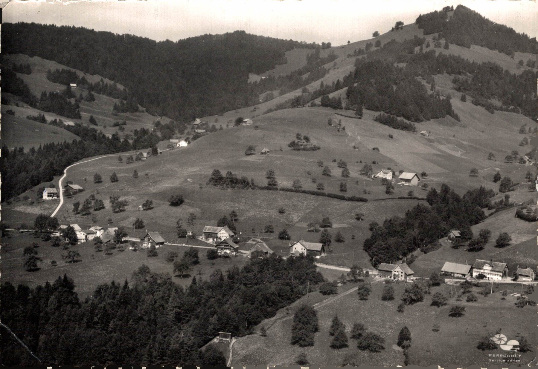Cartoline postali: Mit dem Flugzeug über ... Hintergoldingen – Usato da Bronschhofen venduto da Astore