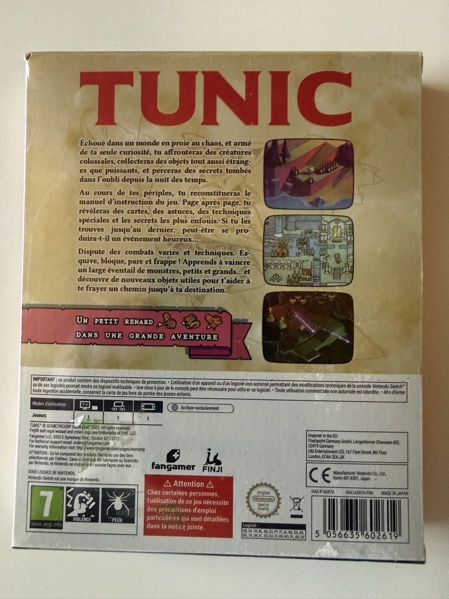 Giochi: Jeu Nintendo Switch Tunic - Aventure et Mystère! – Nuovo e nell'imballaggio originale da Chavornay venduto da brunodasilva87 1