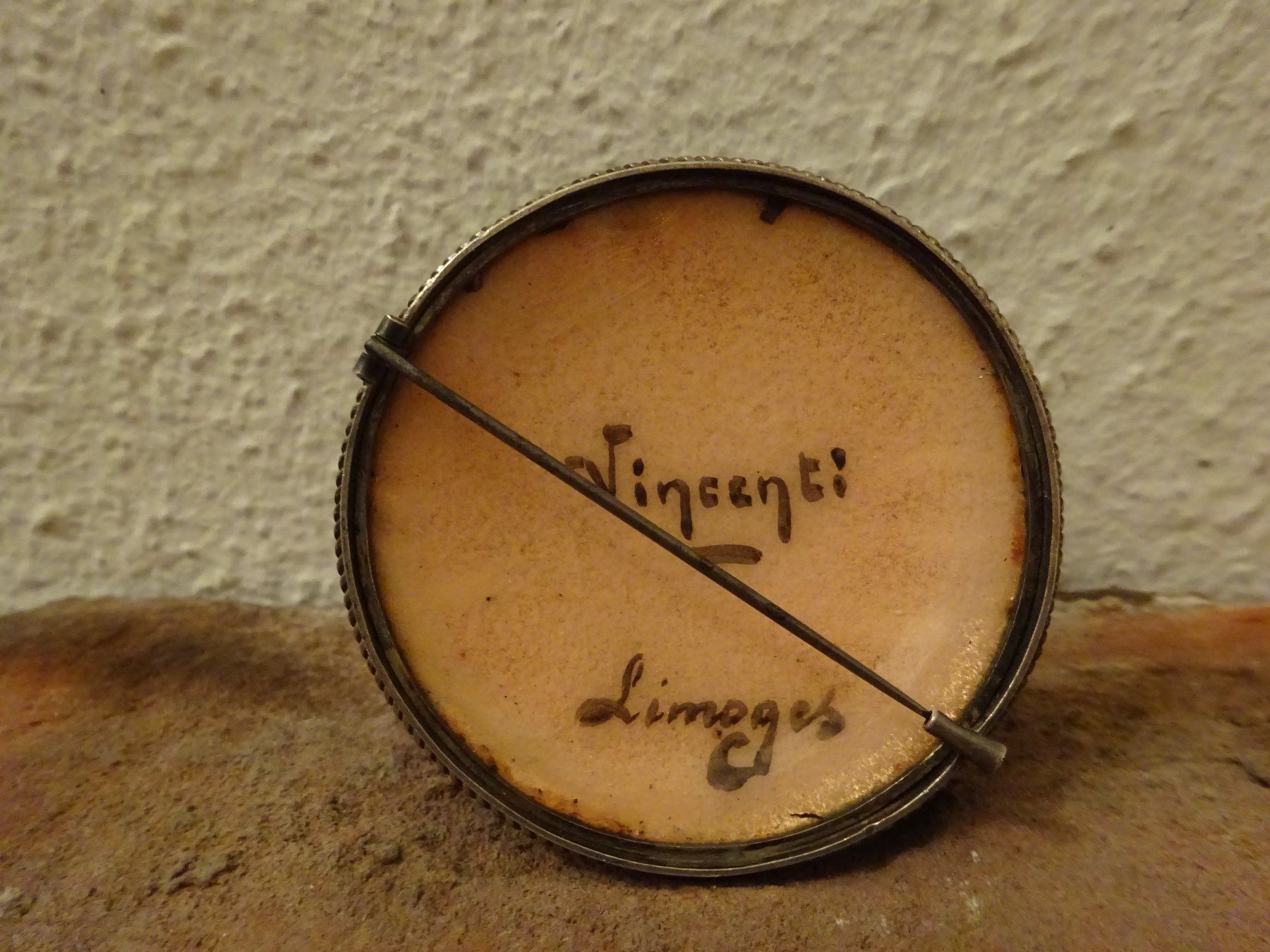 Spille & Fermagli: Brosche Emaille Limoges / Vincenti – Usato da Esslingen venduto da FetteSchnecke 3