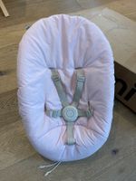 Nomi Evomove Babywippe Base schwarz, Bezug rosa