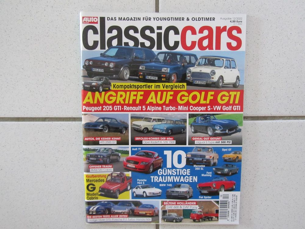 Classic Cars, Automagazin für Young- & Oldtimer, Dez 2022 (Gebraucht ...