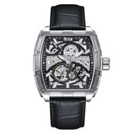 🇺🇸 Herrenuhr ®Philippe Reign Automatik Skelett Schwarz NEU