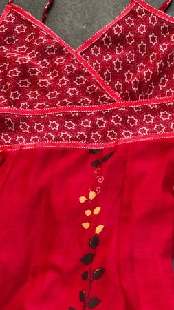 Wow - Sommerkleid, Spanish Look, Unterwäsche rot, Fest Party