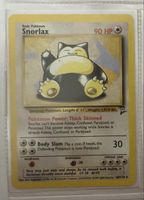 Pokemon Snorlax Card 90 HP 1st Edition Base Set