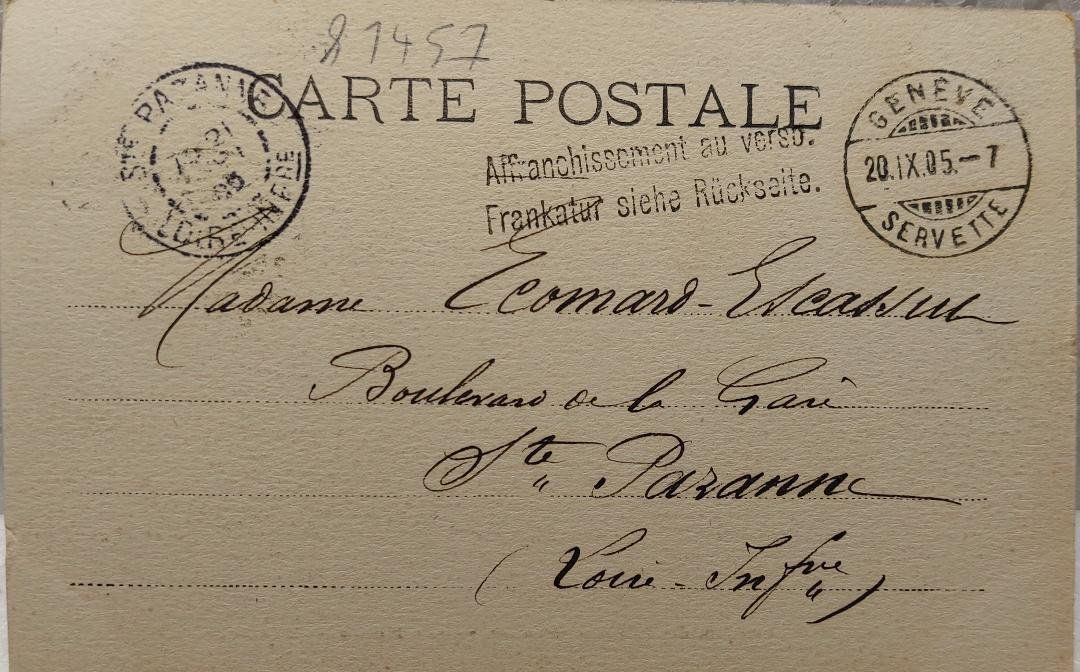 Cartoline postali: Mt BLANC - LES  GRANDS  MULETS  - 1905 – Usato da Delémont venduto da Domdom1 1