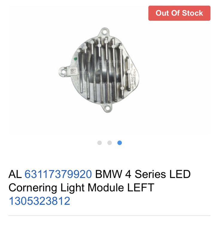 BMW Tutti pezzi di ricambio auto: BMW ABBIEGELICHT LED-MODUL L & R 63117379920 – Usato da uster venduto da automen 2