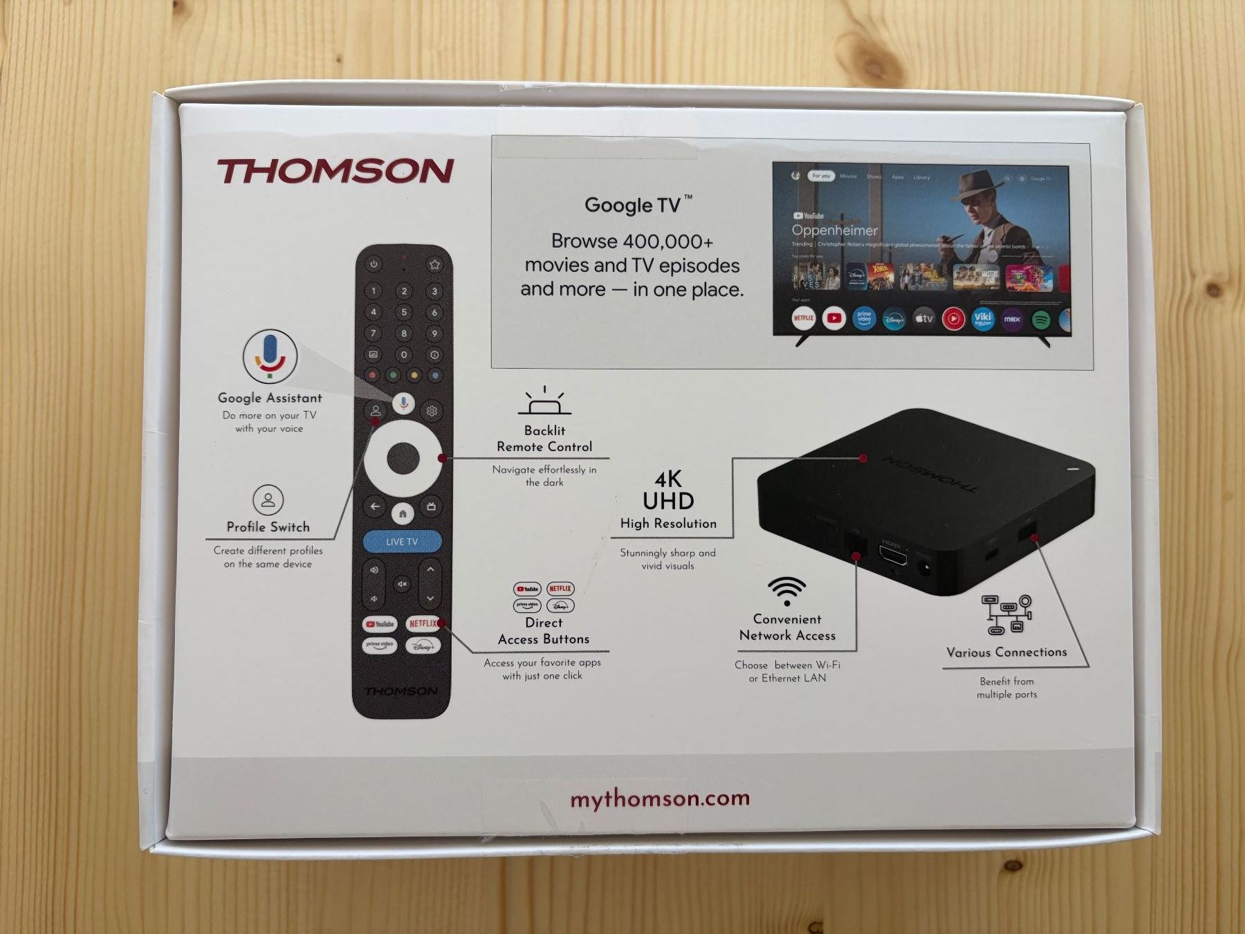 Audio- & Mediensysteme: Thomson Streaming Box 245 Google TV neuwertig – Gebraucht aus Turbenthal von blue1977 5