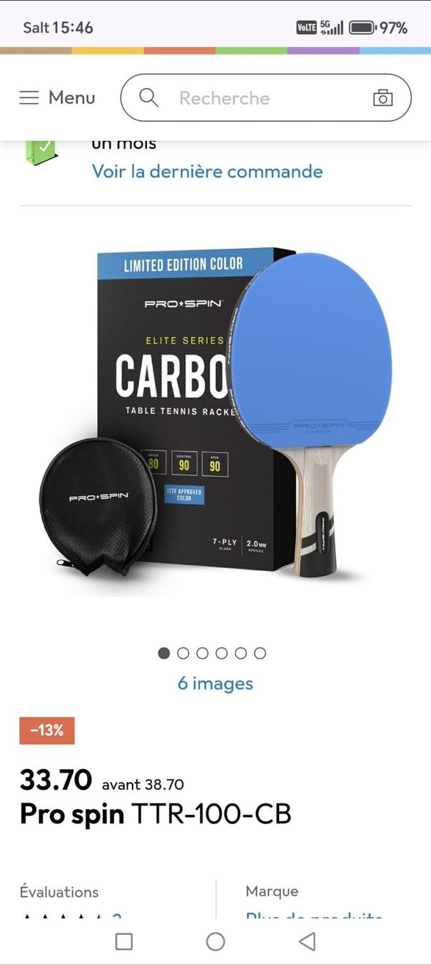 Schläger: Raquette de tennis de table – Neu und originalverpackt aus noréaz von mepla76