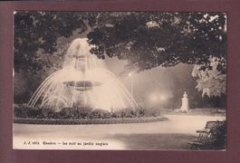 GENEVE - Jardin anglais de nuit