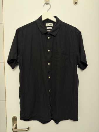 Solid - SDALLAN LINEN MIX - Hemd - true black