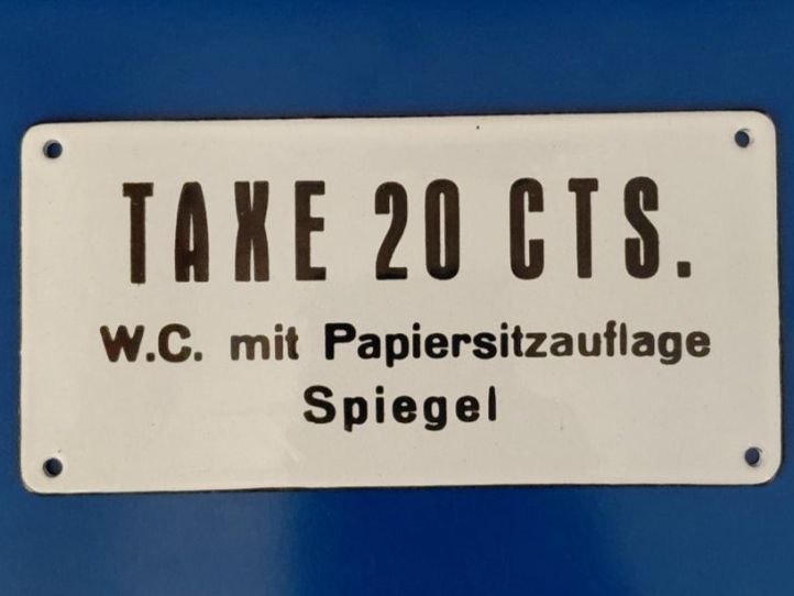 SBB/CFF/FFS Schilder: Emailschild SBB – Gebraucht aus Niederwil AG von Signew