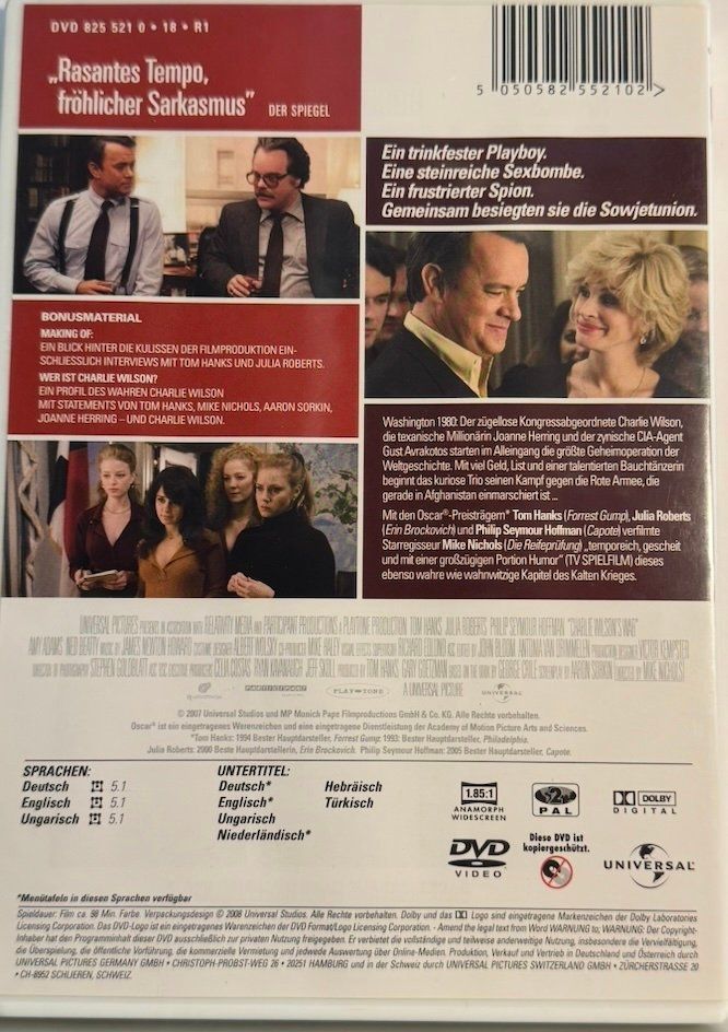 Tutti i DVDs: DVD DER KRIEG DES CHARLIE WILSON – Usato da Wisen venduto da gigisna 2