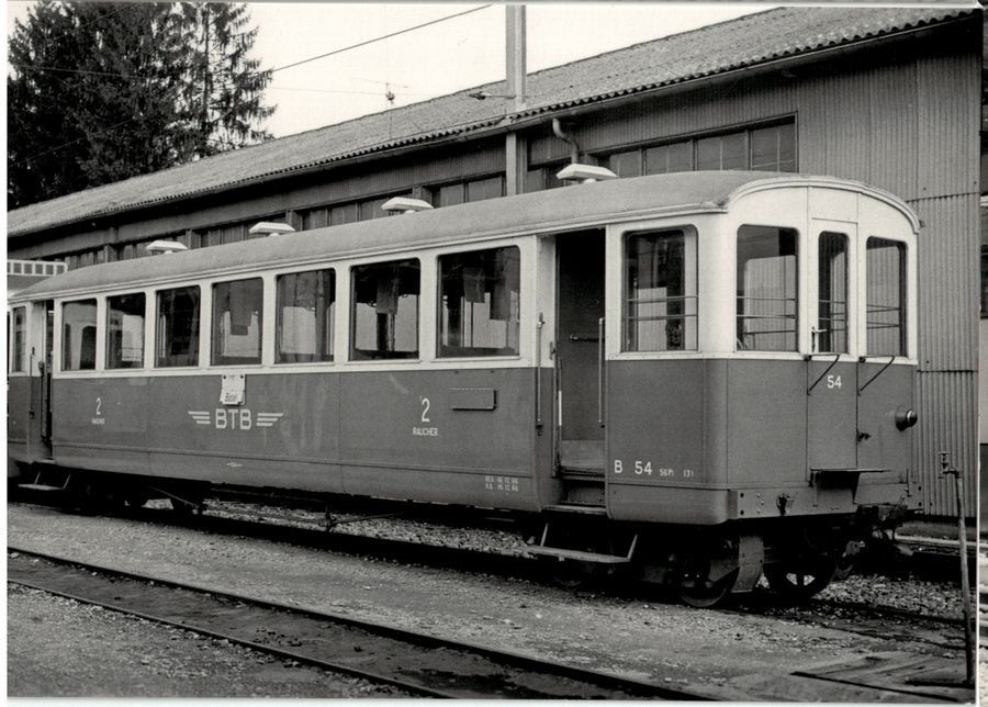 Cartoline postali: BTB Birsigtalbahn B 54 in Oberwil – Usato da Frauenfeld venduto da POML