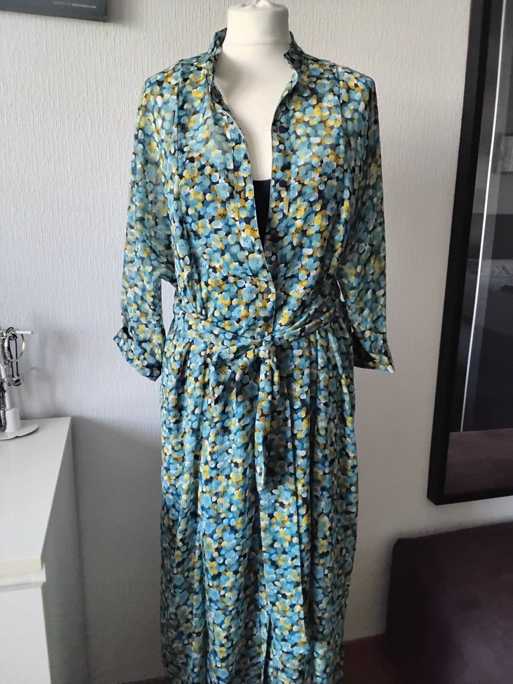 Esprit Kleider: Robe longue fleurie légère, ESPRIT, Taille S – Neu (gemäss Beschreibung) aus chêne-bourg von patty190