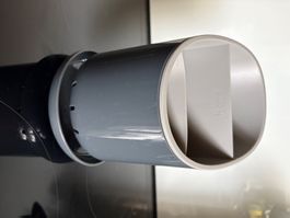 Besteckhalter grau mit Sieb unten am Boden