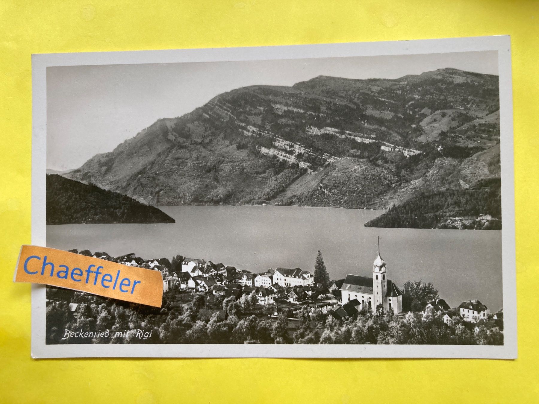 Cartoline postali: 1934 Beckenried mit Rigi – Usato da Zürich venduto da Chaeffeler