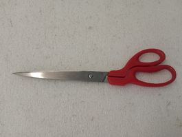 Scheren Edelstahl rot 12 Zoll rostfrei guter Zustand