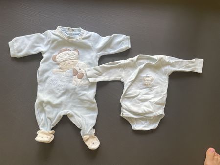 Chicco Samtstrampler Gr 50 blau