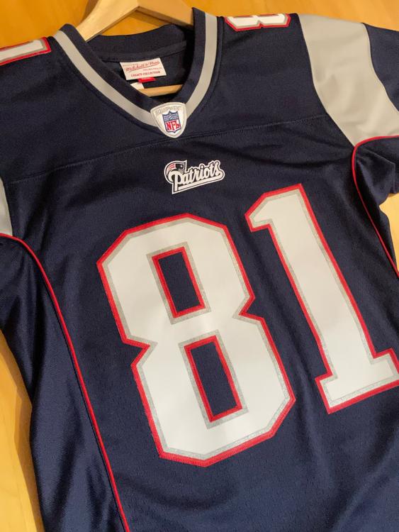 New England Patriots Randy Moss Jersey Sz M Reebok On Field NFL