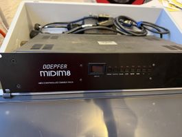 Doepfer MIDIM8 MIDI Dimmer Pack im Rackgehäuse schwarz