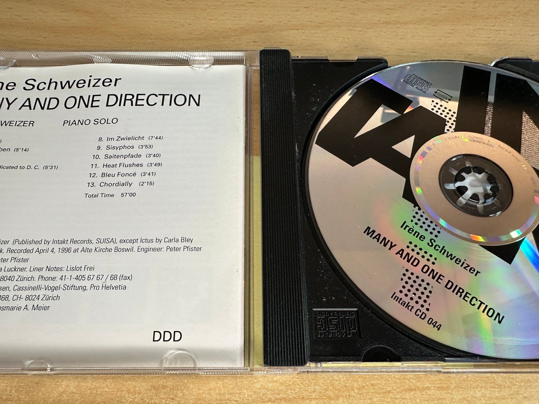 CDs: T5 Irène Schweizer – Many And One Direction – Gebraucht aus Rikon im Tösstal von Alpenmutz 2