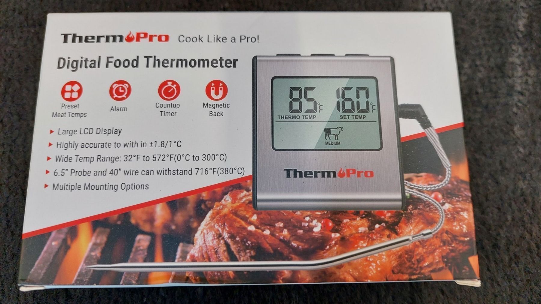 Elettrodomestici da cucina: Küchenthermometer mit Temperatursonde – Nuovo e nell'imballaggio originale da Zürich venduto da makimakimak