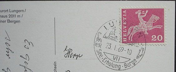 Cartoline postali: LUNGERN Luftseilbahn Schönbüel - Wintersport – Usato da Jona venduto da philajona 1