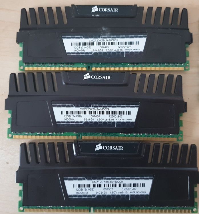 DDR3 Ram 1600 LOT, Diverse RamRiegel 3x4=12GB, 2x4=8GB Kaufen auf Ricardo