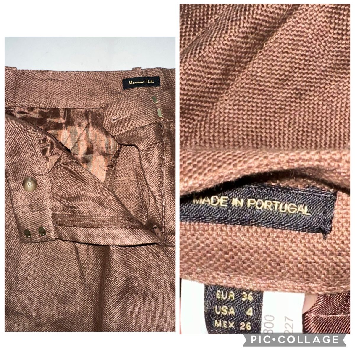 Massimo Dutti Pantaloni: MASSIMO DUTTI HOSE GR. 36 LEINEN neuwertig – Nuovo (secondo la descrizione) da Unteraegeri venduto da MH203 8
