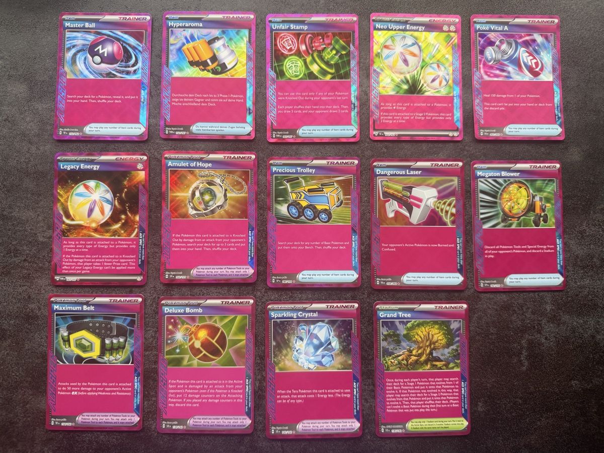 Pokémon Sammelbilder & Trading cards: 14 x seltene Trainerkarten – Gebraucht aus Kaiseraugst von 420n