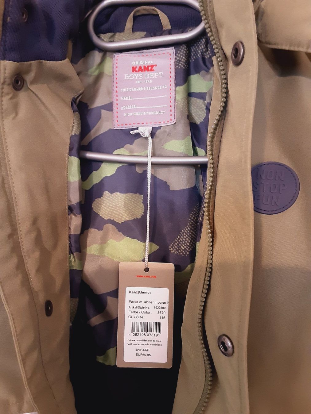 Giacche & Cappotti: Kanz Parka Jungen Gr. 116 – Nuovo e nell'imballaggio originale da Glattfelden venduto da Roman2504 3