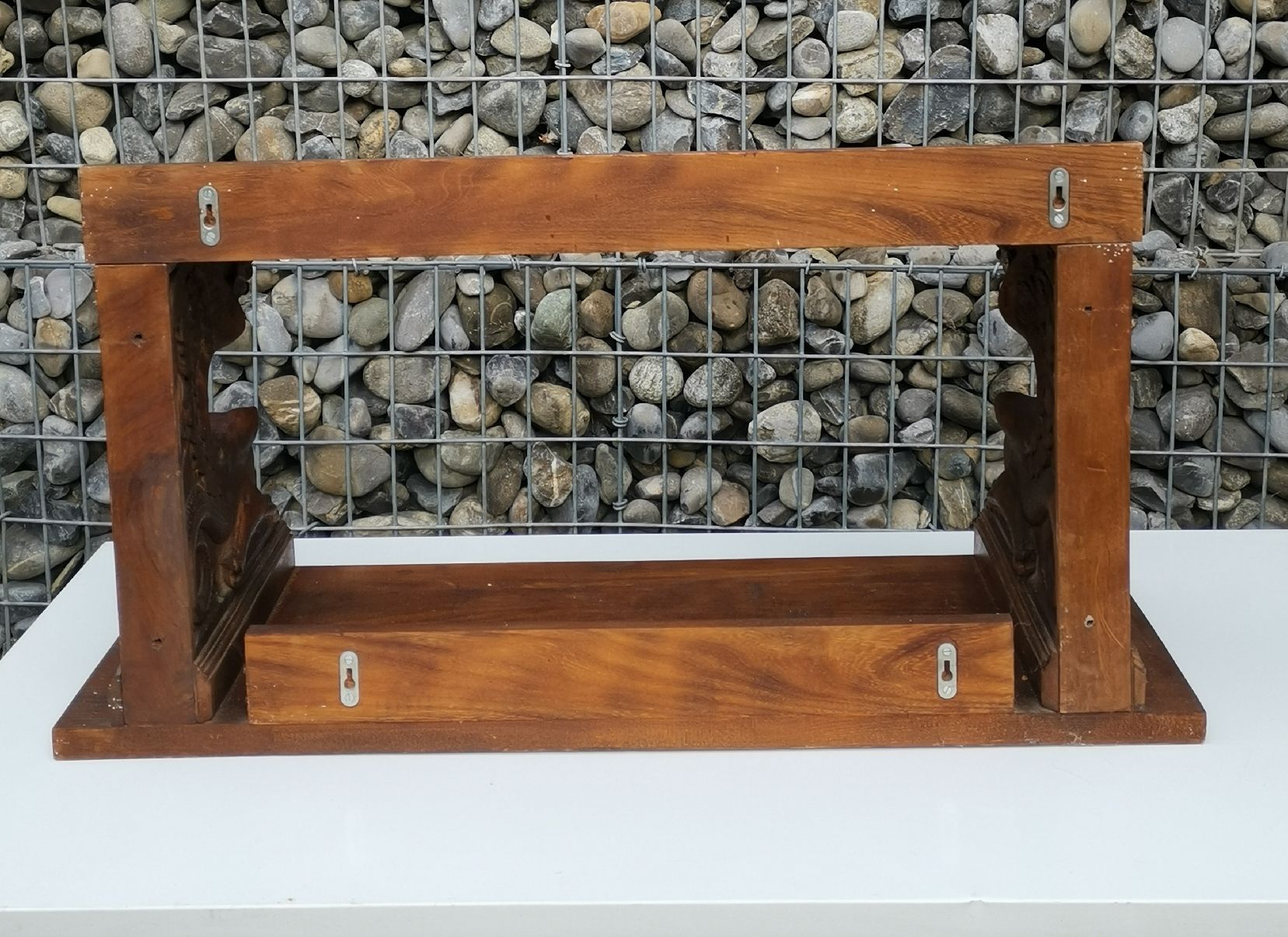 Skulpturen & Statuen: Antikes Regal, Ablage mit Drachenskulptur – Gebraucht aus Seon von Sock21 9