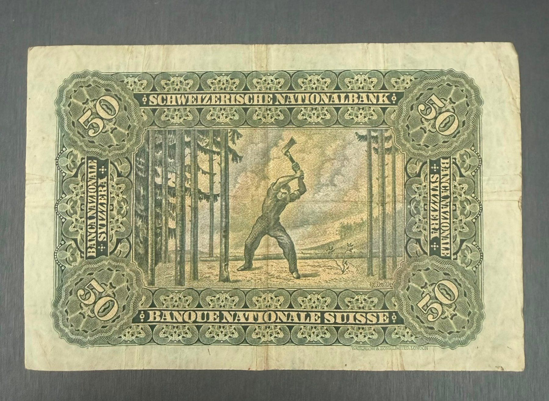 Banknoten: 50 Francs / Franken / Franchi – Gebraucht aus Walchwil von fas_ynx7 1