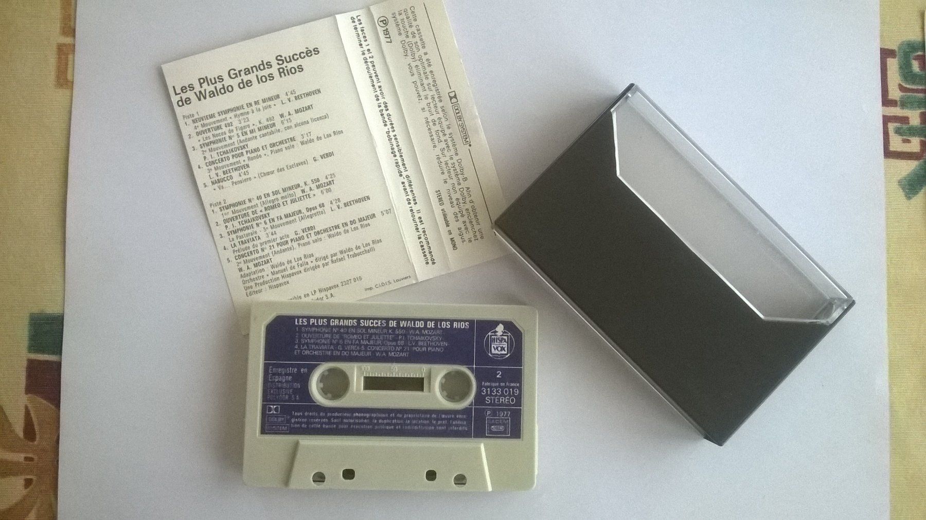 Musicassette: Cassette audio Waldo de los rios 1977 – Usato da Fontainemelon venduto da cathare67 2