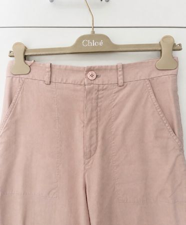 Chloè Hose Rosé Baumwolle Grösse 36