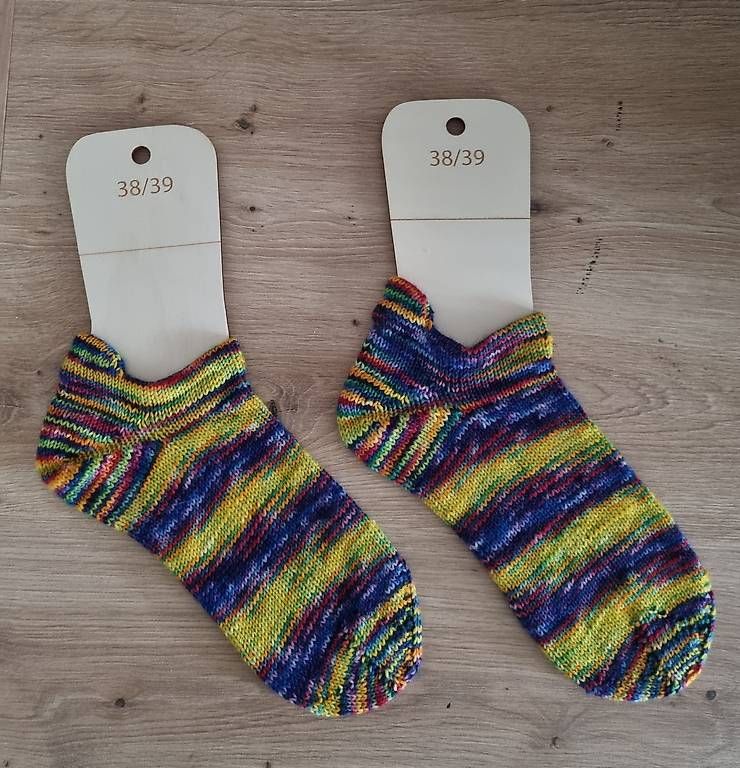 Socken: Handgestrickte Sneakersocken Gr. 38/39 – Gebraucht aus Sirnach von Chade209