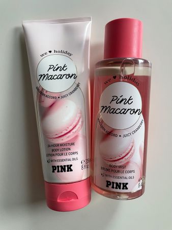 Victoria’s Secret PINK Pink Macaron Body Spray & Lotion NEW