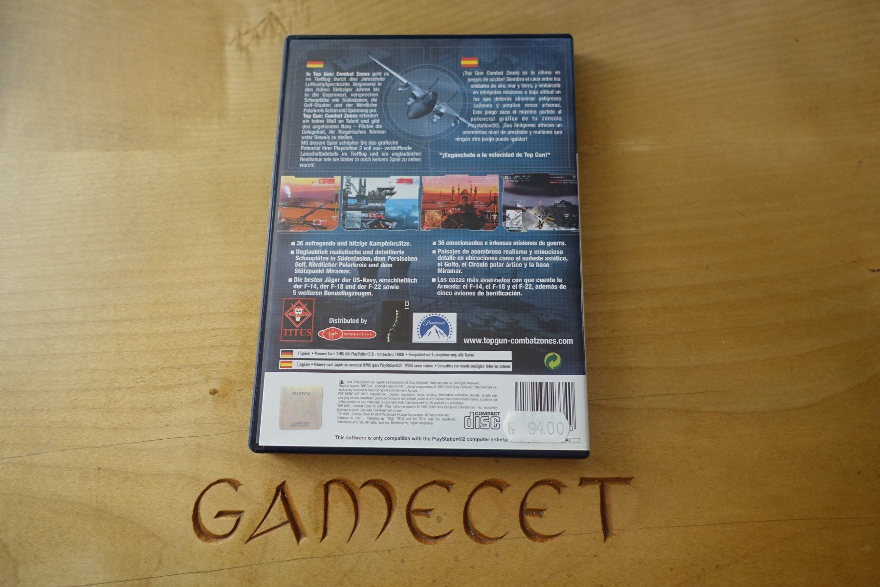 Sony Giochi: Top Gun: Combat Zones – Usato da Steinach venduto da Gamecet 2