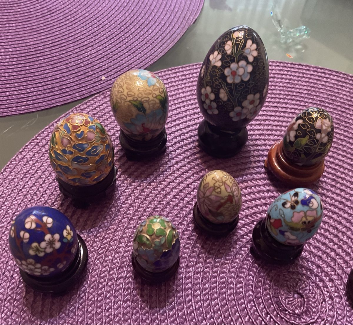 Tutte le decorazioni: 13 SAMMLER EIER, VERSCH. MATERIALIEN UND GRÖSSEN – Nuovo (secondo la descrizione) da Adlikon b.Regensdorf venduto da Crystaldragon09 2