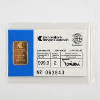 2g Goldbarren
