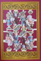 GLANZBILDER POESIE-ALBUM OBLATEN, KINDER MIT BLUMENSTRAUSS