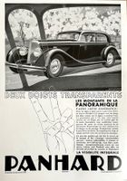Panhard Cars - Alte Werbung / Publicité 1936