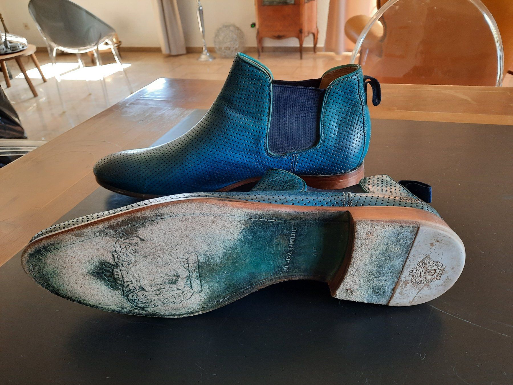 Hamilton Scarpe da uomo: Coole, blaue Herrenstiefeletten – Usato da Schupfart venduto da chr_6yy8 2