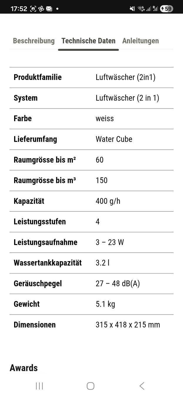 Stadler Form Purificatori d'aria: Stadler Form George Luftreiniger Luftbefeuchter 60m2 – Usato da Umiken venduto da fab_rgs7 1