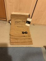 Zwiebelsack Jute braun 4er Set ungebraucht