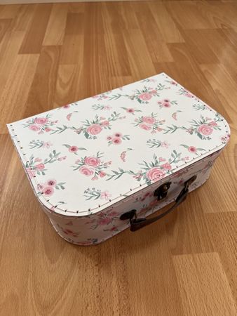 Vintage Kofferli, Rosenmuster, perfekt für Dekozwecke